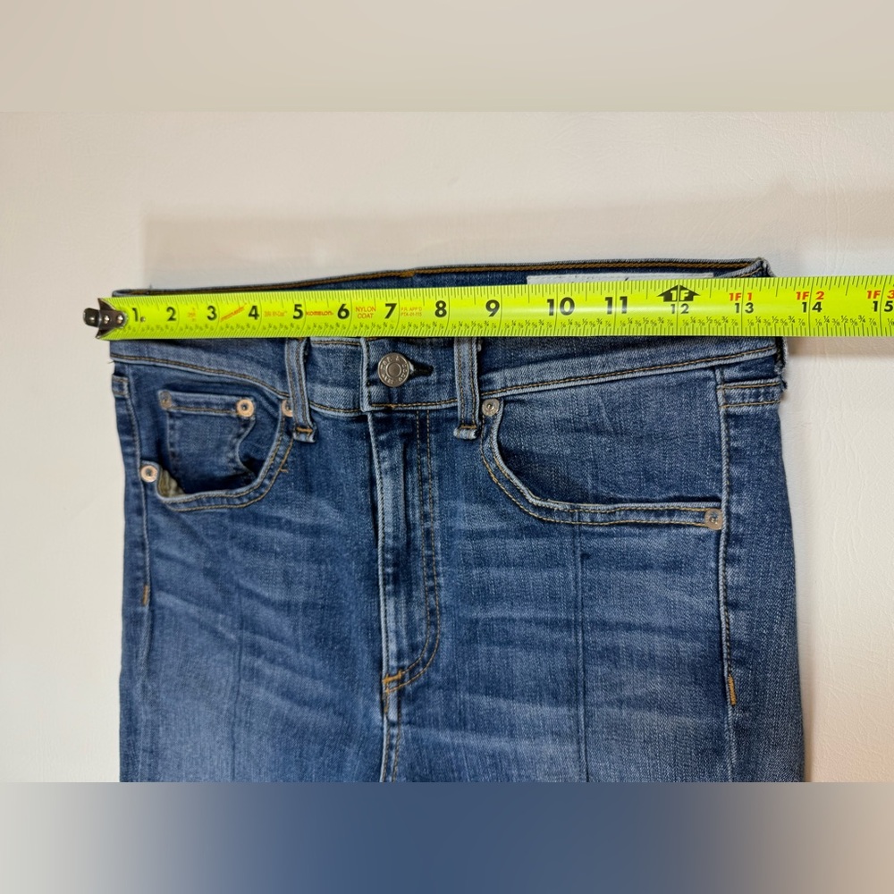 rag & bone /JEAN Yuki Bond Bar Skinny Front Slit Split Hem Jeans Wmns 28 (bin K) - Picture 7 of 12